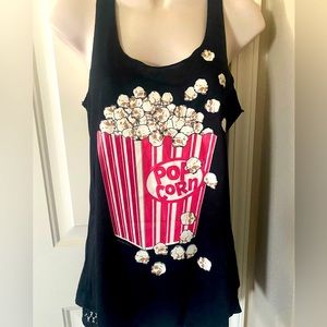 NWOT skull popcorn racer back tank